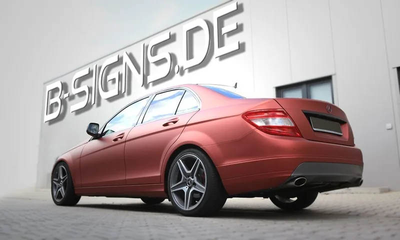 Mercedes C-Klasse Matt-Rot, Detail